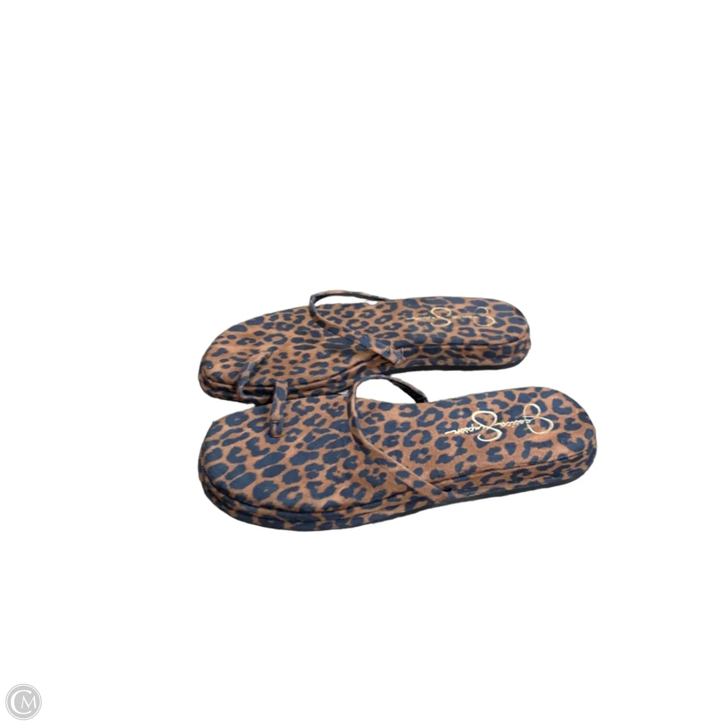 Sandals Flats By Jessica Simpson In Animal Print, Size: 8.5