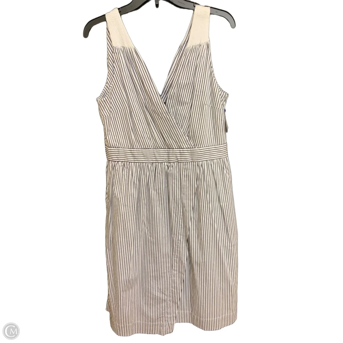 Dress Casual Midi By Banana Republic In Striped Pattern, Size: 10