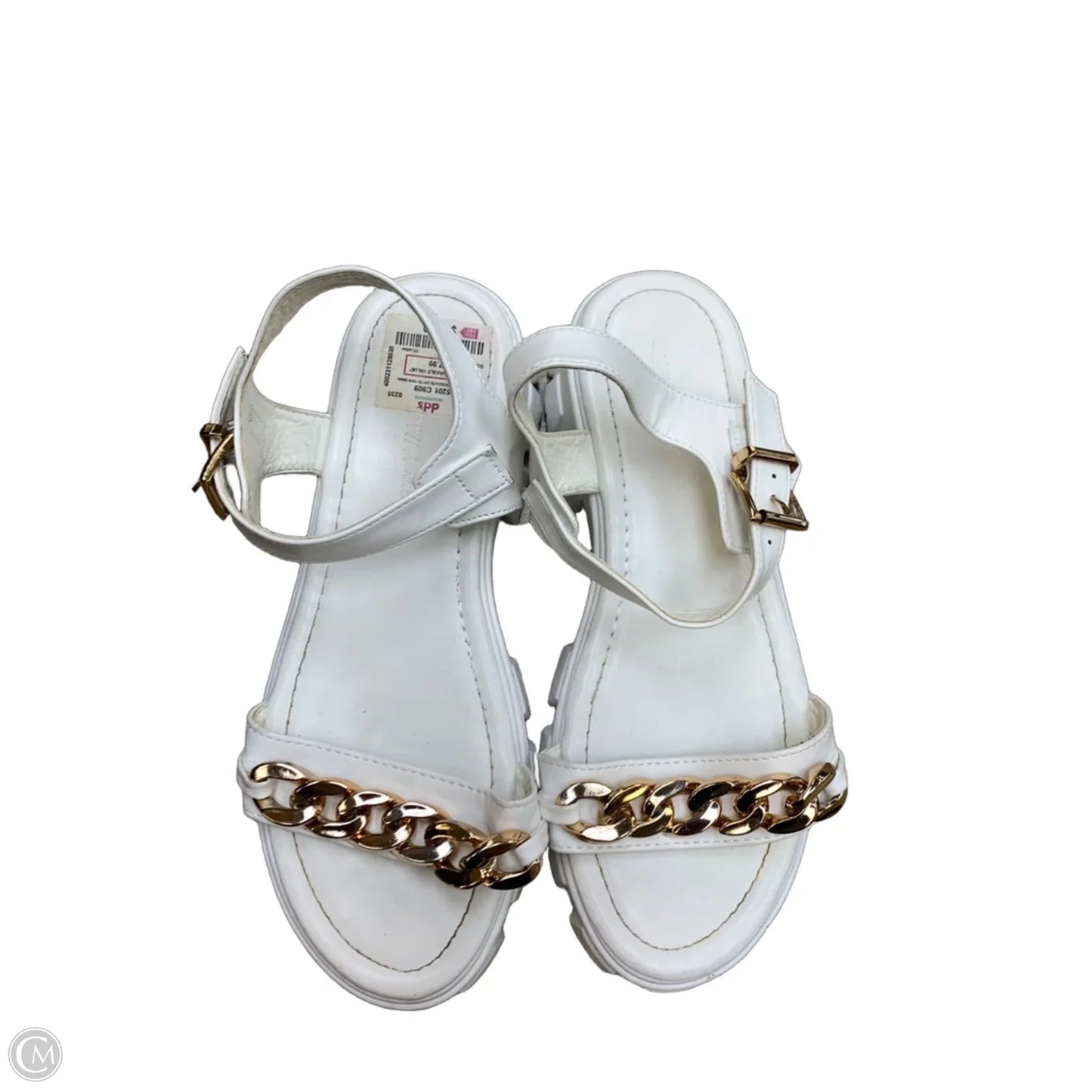 Sandals Flats By Wild Diva In White, Size: 10