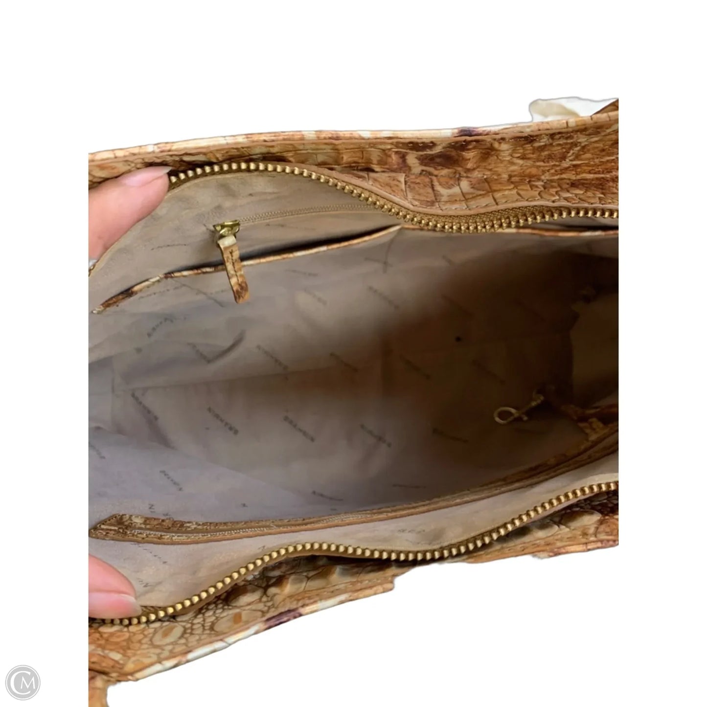 Handbag Designer By Brahmin, Size: Large