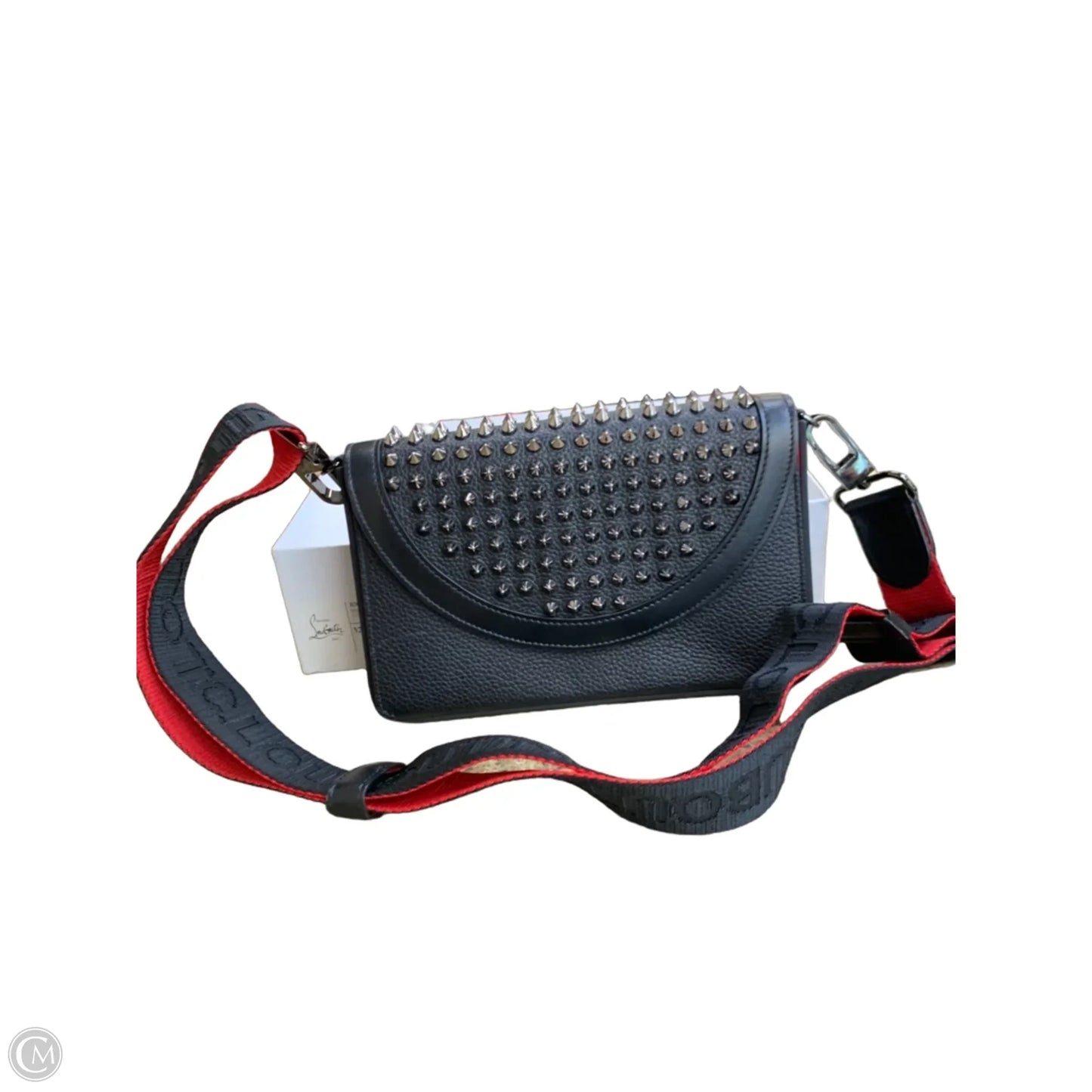 Crossbody Luxury Designer By Christian Louboutin, Size: Small