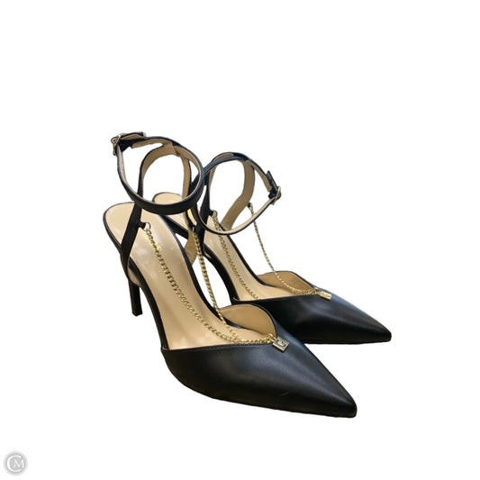 Shoes Heels Stiletto By Guess In Black & Gold, Size: 11