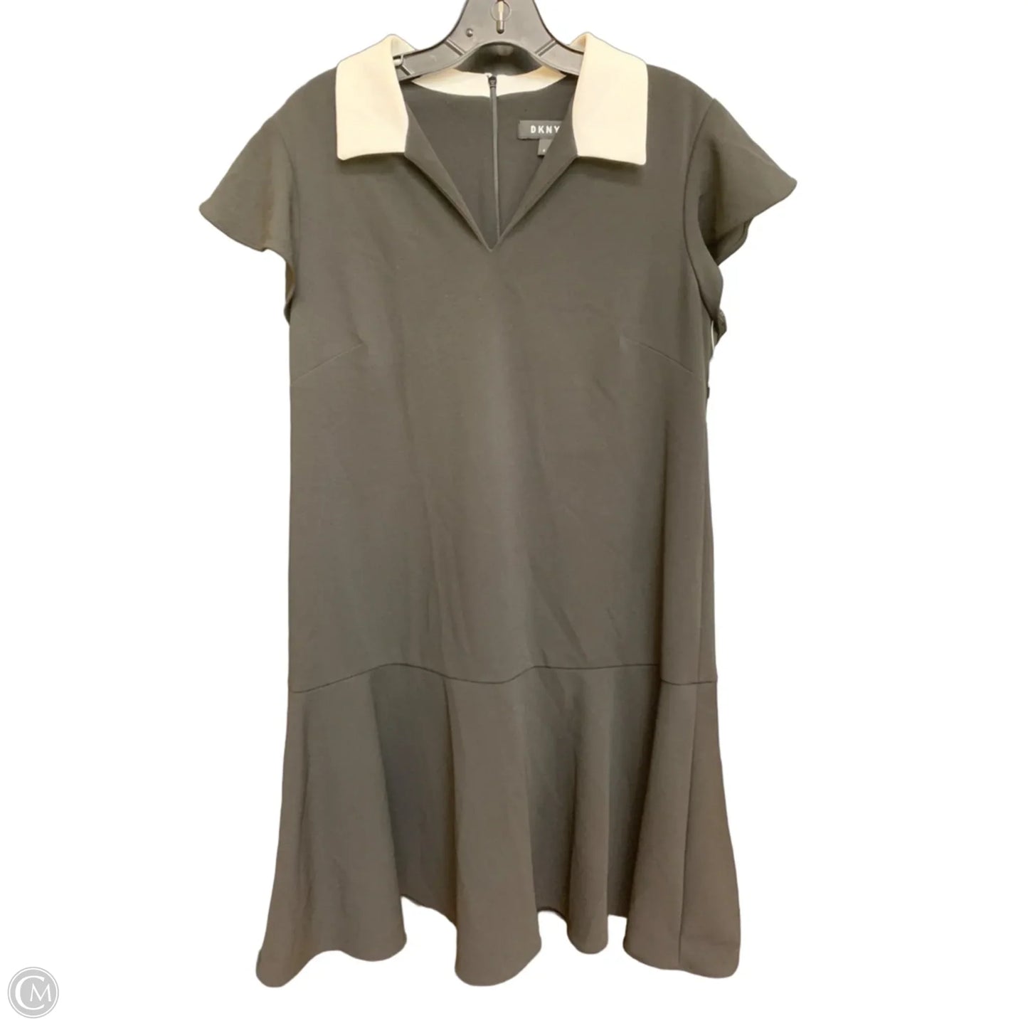 Dress Casual Midi By Dkny In Black & White, Size: 12