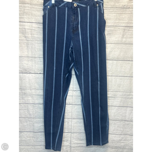 Jeans Skinny By Ashley Stewart In Blue Denim, Size: 24