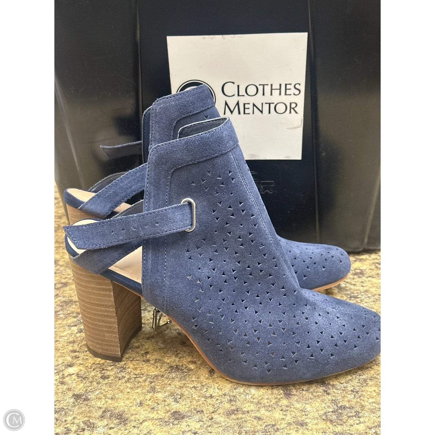 Shoes Heels Block By Crown And Ivy In Blue, Size: 9.5