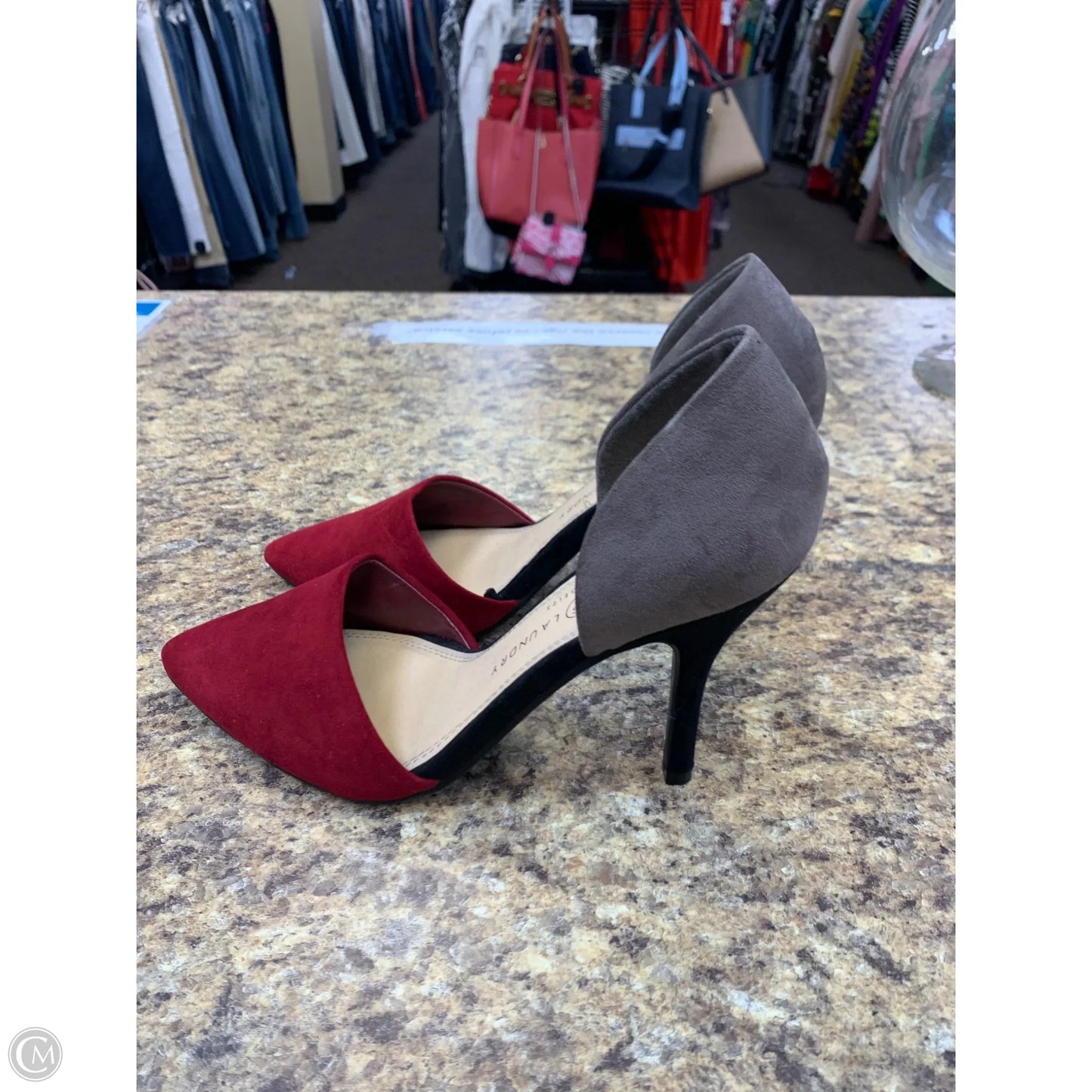 Shoes Heels Stiletto By Chinese Laundry In Red & Tan, Size: 8.5
