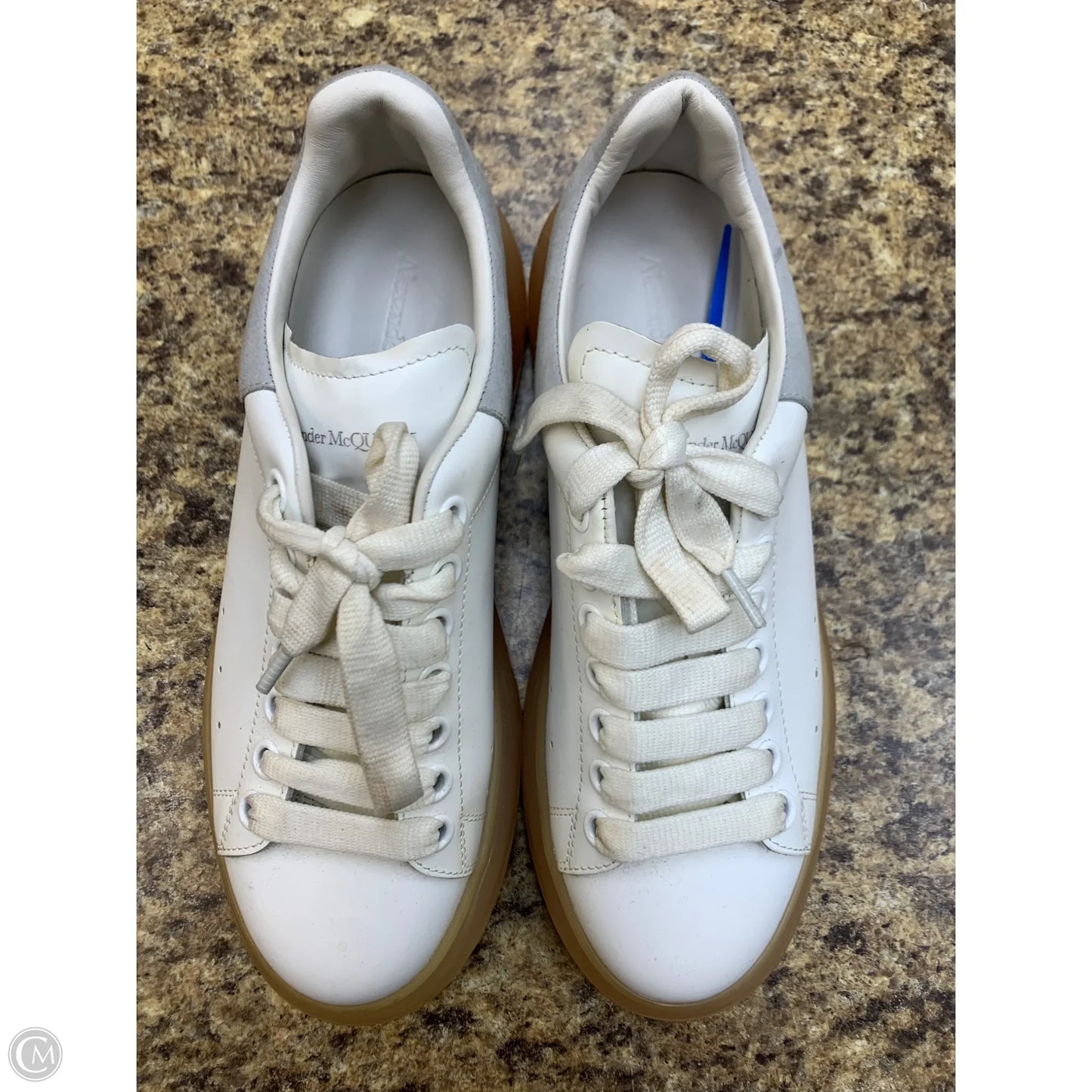 Shoes Luxury Designer By Alexander Mcqueen In White, Size: 8