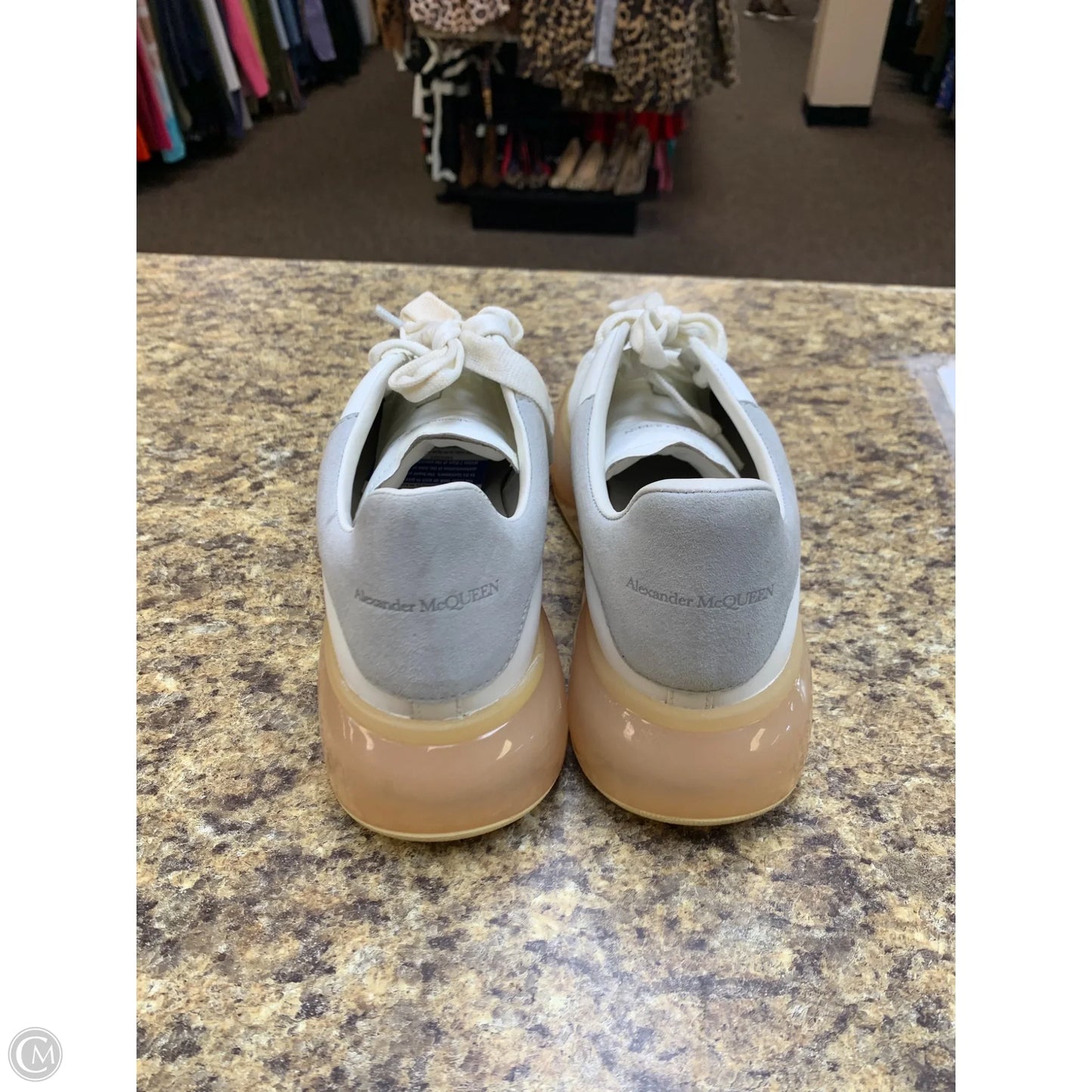 Shoes Luxury Designer By Alexander Mcqueen In White, Size: 8