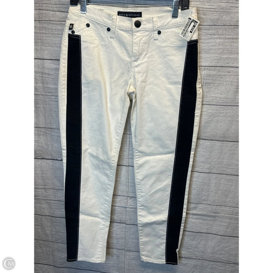Jeans Skinny By Rock And Republic In Black & White, Size: 8