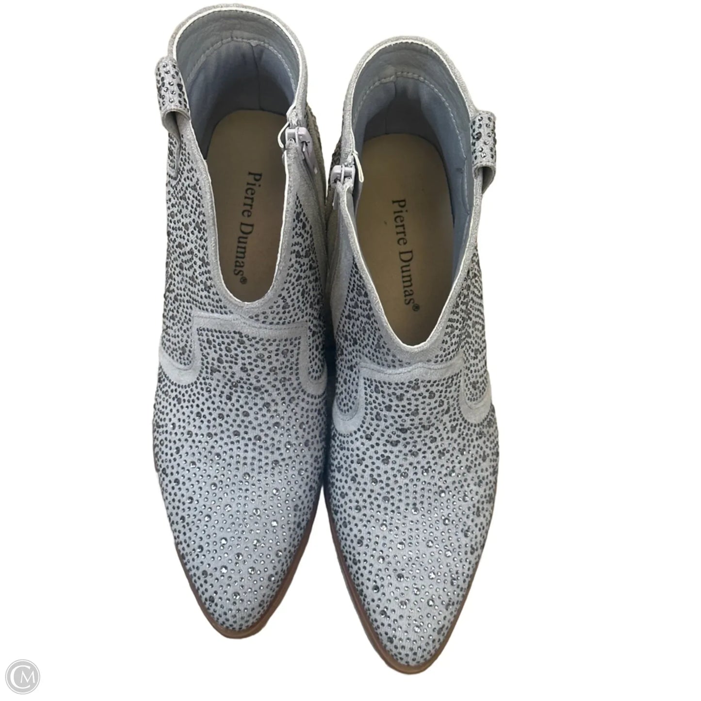 Boots Western By Pierre Dumas In Silver, Size: 7.5