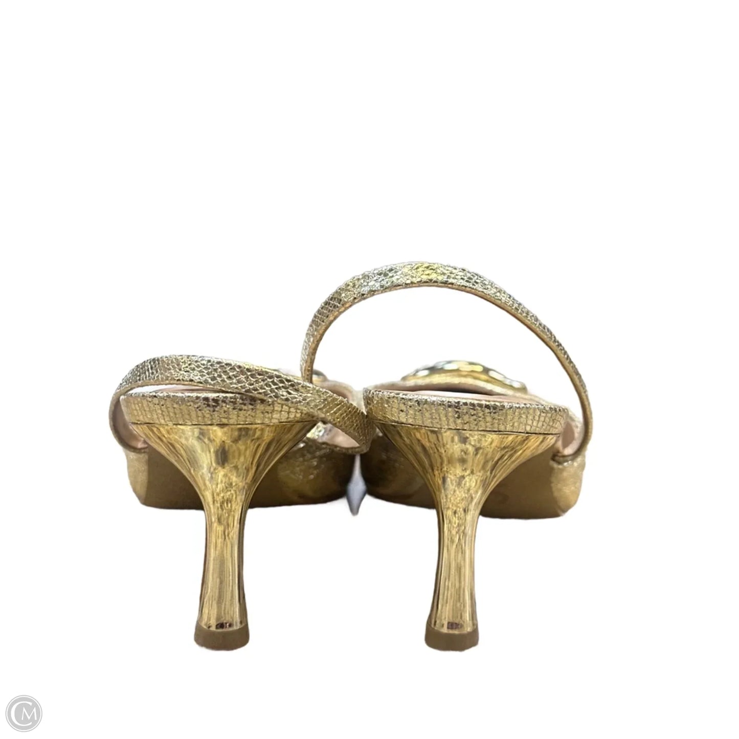 Shoes Heels Kitten By Inc In Gold, Size: 6.5