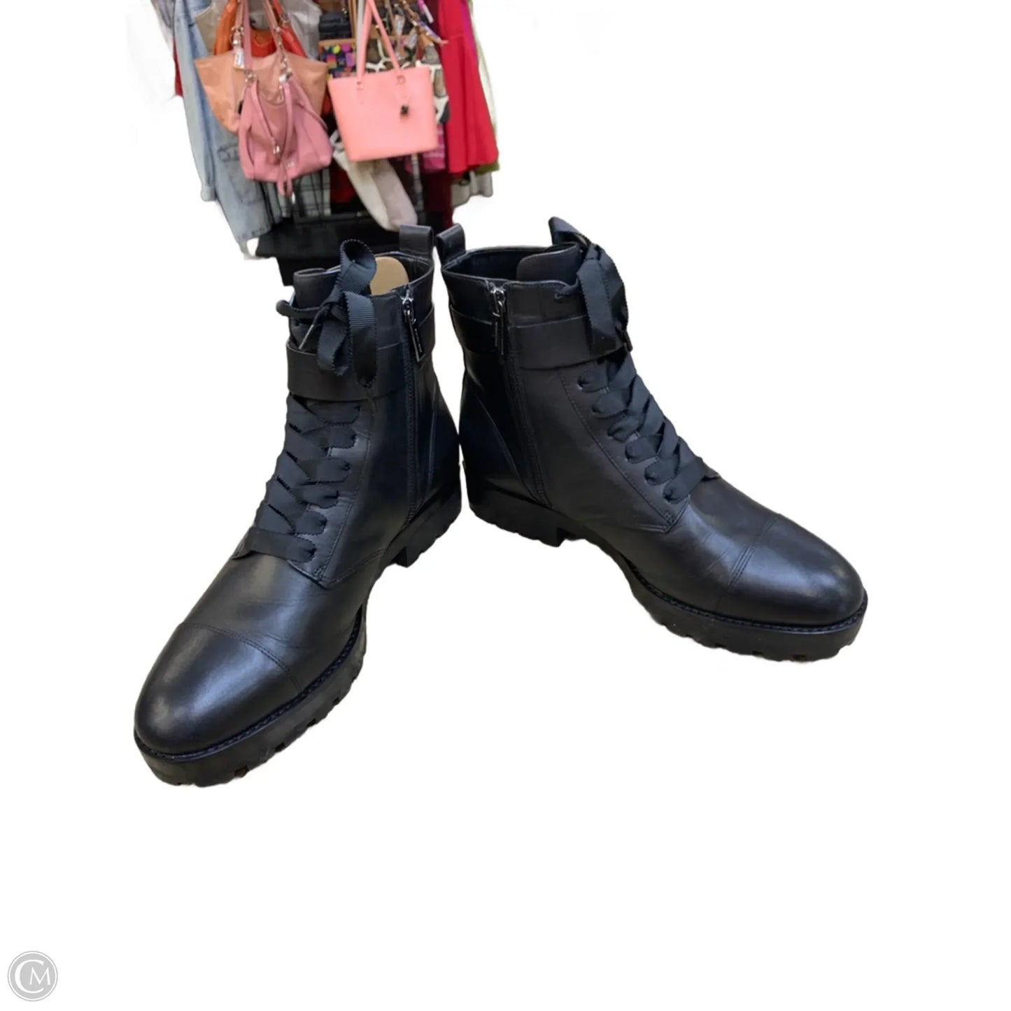 Boots Ankle Flats By Michael By Michael Kors In Black, Size: 11