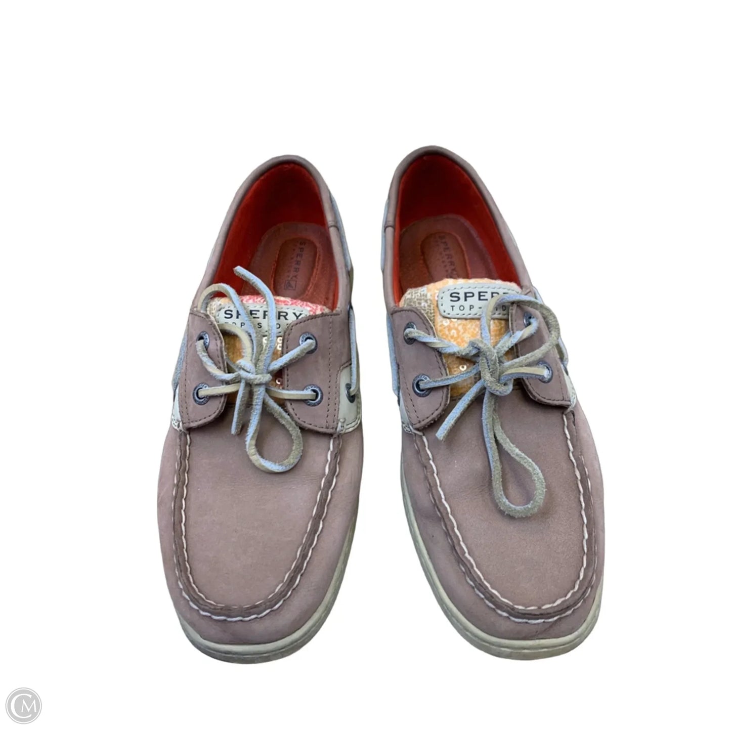 Shoes Flats By Sperry In Orange & Tan, Size: 9.5