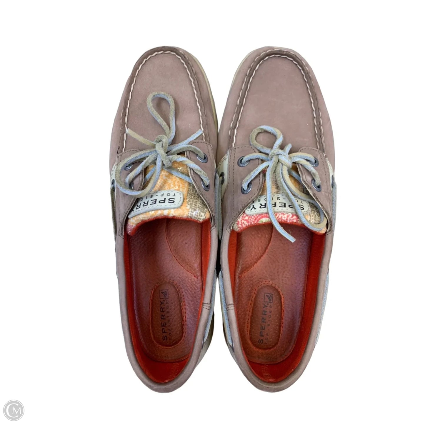 Shoes Flats By Sperry In Orange & Tan, Size: 9.5