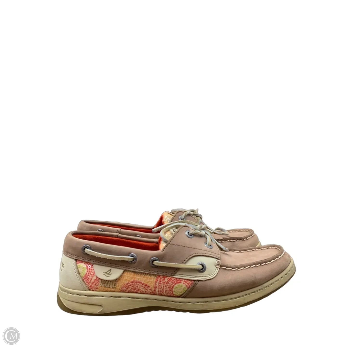 Shoes Flats By Sperry In Orange & Tan, Size: 9.5