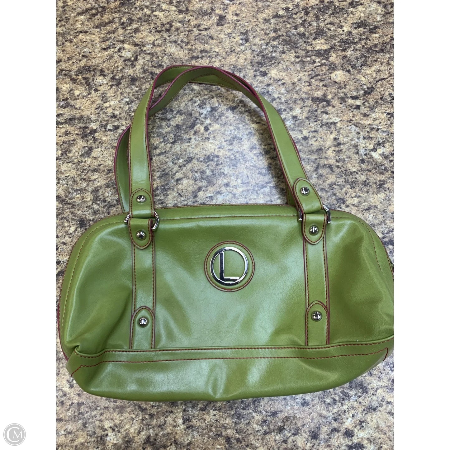 Handbag Leather By Nine West, Size: Medium