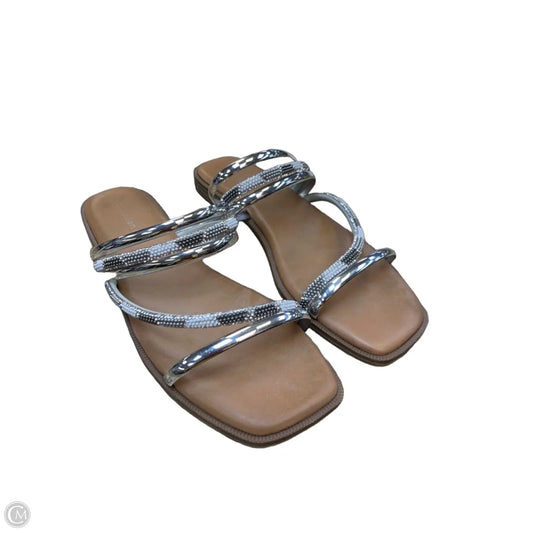Sandals Flats By Madden Girl In Silver, Size: 8