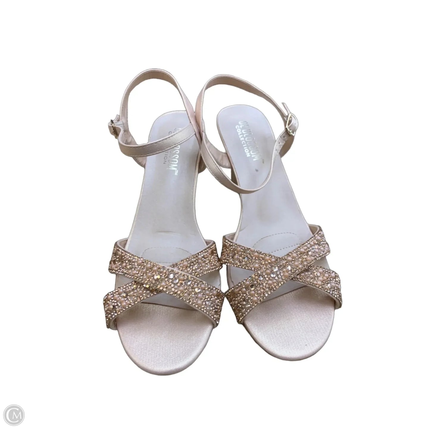 Sandals Heels Wedge By Cmf In Pink, Size: 10