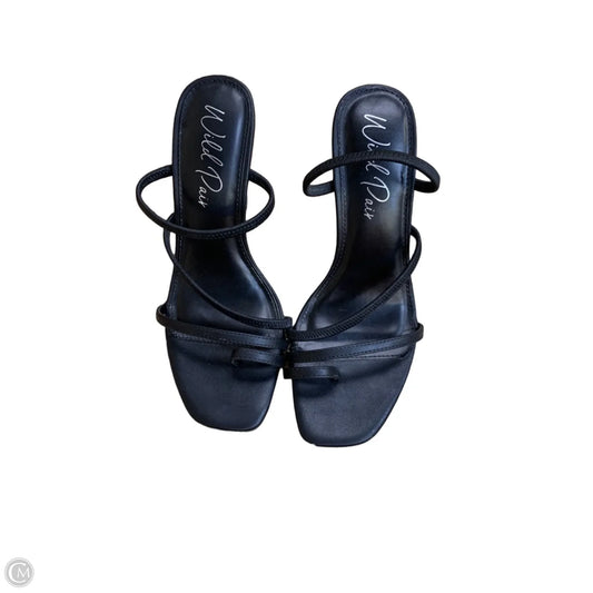 Sandals Heels Stiletto By Cmf In Black, Size: 6.5