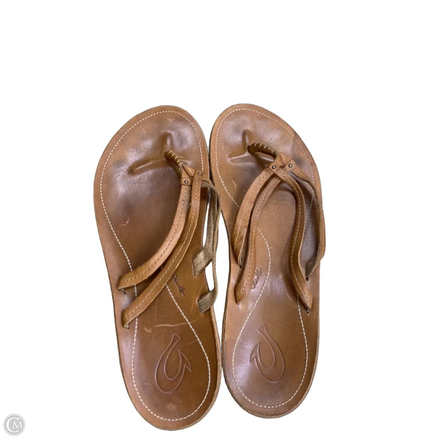 Sandals Flip Flops By Olukai In Tan, Size: 8.5