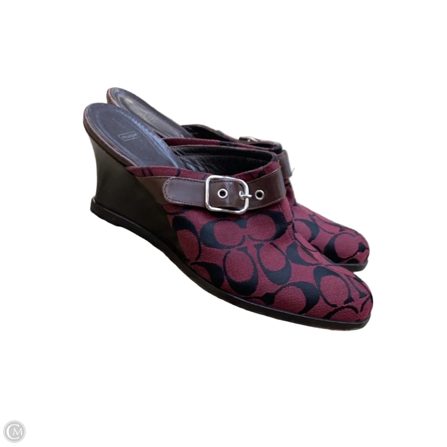 Shoes Designer By Coach In Maroon, Size: 8.5