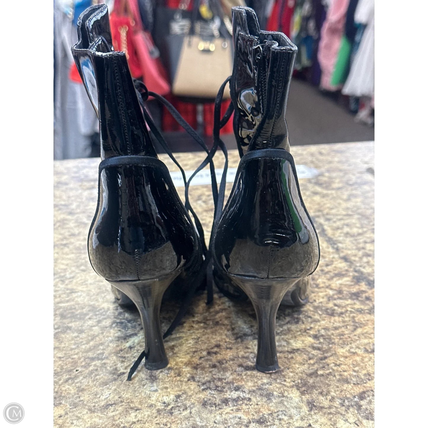 Boots Ankle Heels By Nine West In Black, Size: 8