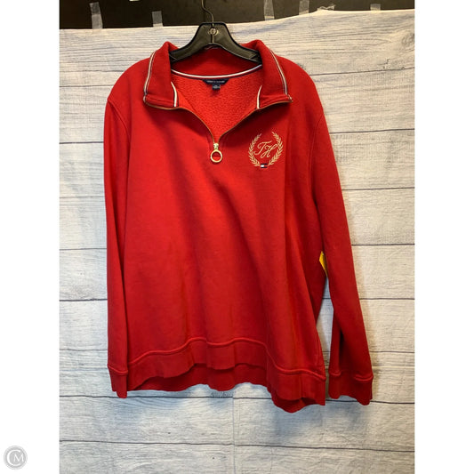 Sweater By Tommy Hilfiger In Red, Size: Xxl
