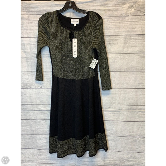 Dress Sweater By Olive And Oak In Black & Gold, Size: M
