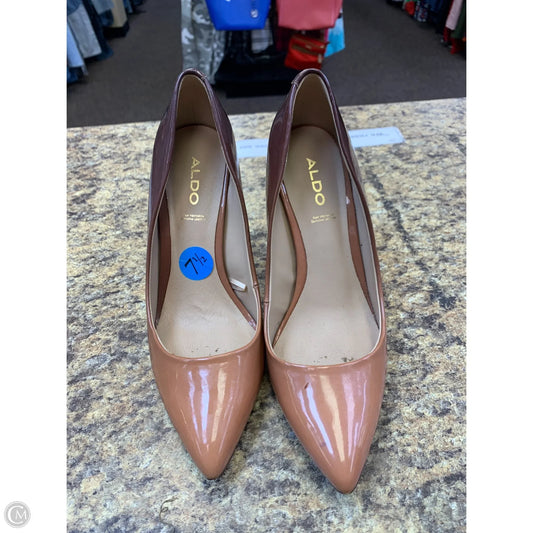 Shoes Heels Stiletto By Aldo In Brown & Tan, Size: 7.5