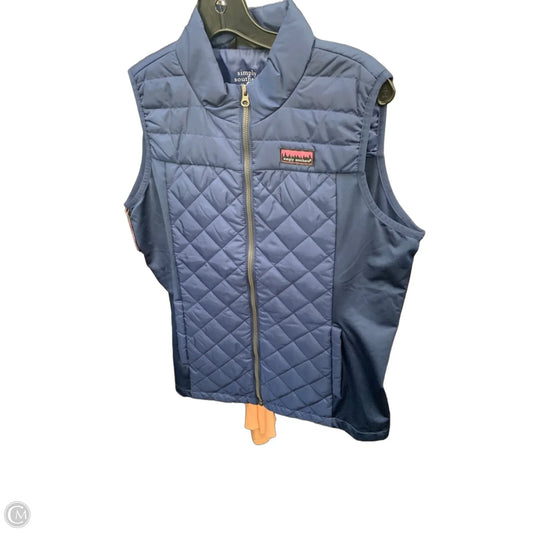 Vest Faux Fur & Sherpa By Simply Southern In Navy, Size: S