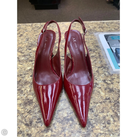 Shoes Heels Block By Anne Klein In Maroon, Size: 7.5