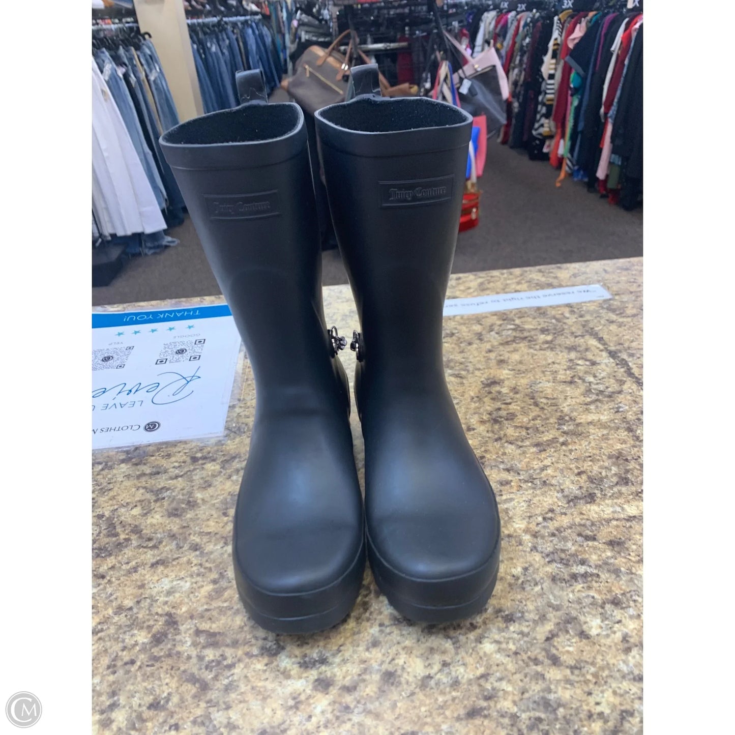 Boots Rain By Juicy Couture In Black, Size: 7