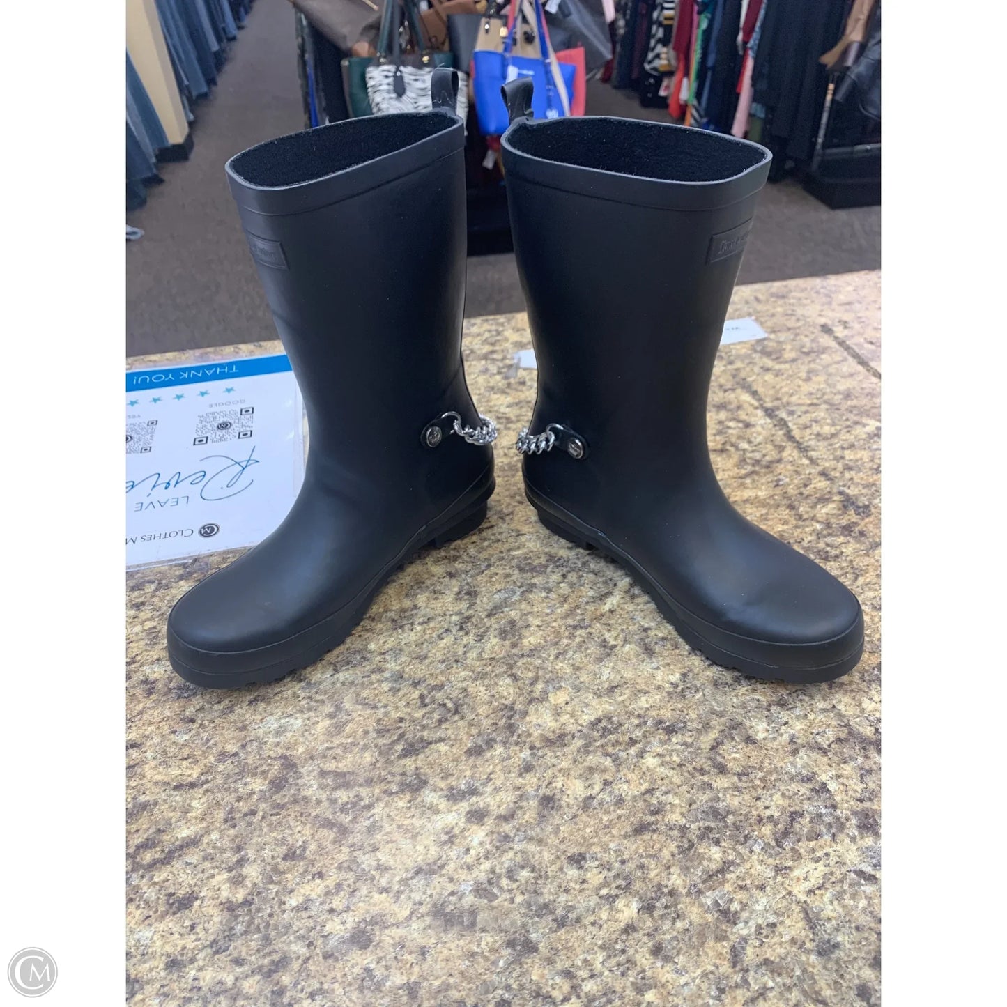 Boots Rain By Juicy Couture In Black, Size: 7