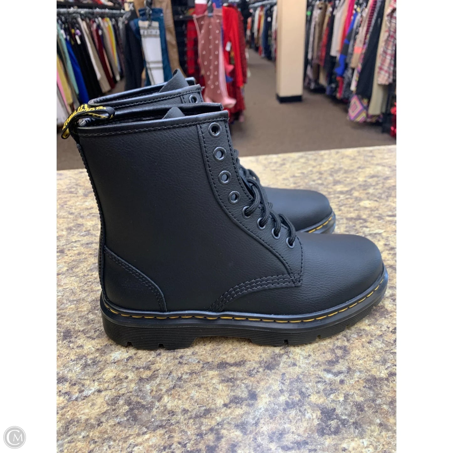 Boots Ankle Flats By Dr Martens In Black, Size: 7