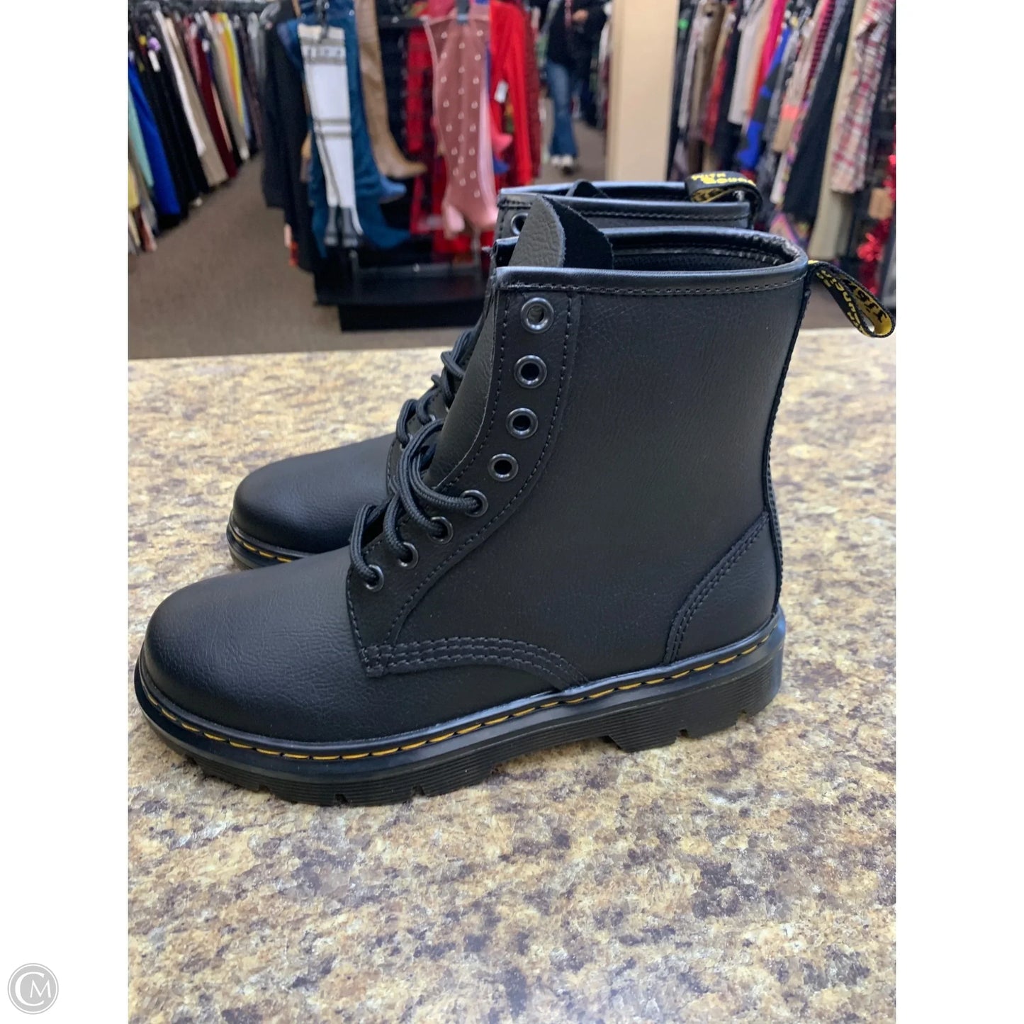 Boots Ankle Flats By Dr Martens In Black, Size: 7