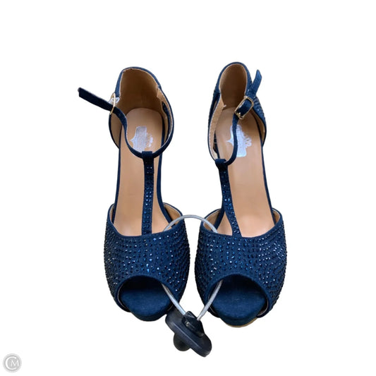 Shoes Heels Platform By Cmf In Navy, Size: 7.5