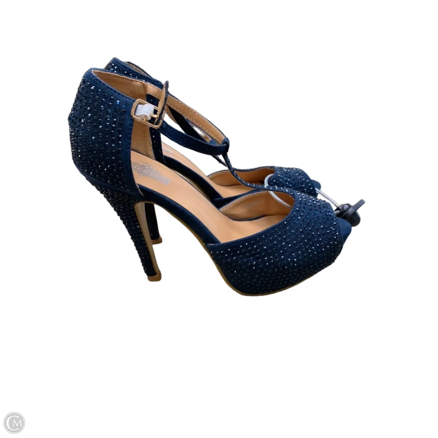 Shoes Heels Platform By Cmf In Navy, Size: 7.5