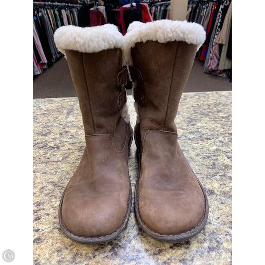 Boots Designer By Ugg In Brown, Size: 7