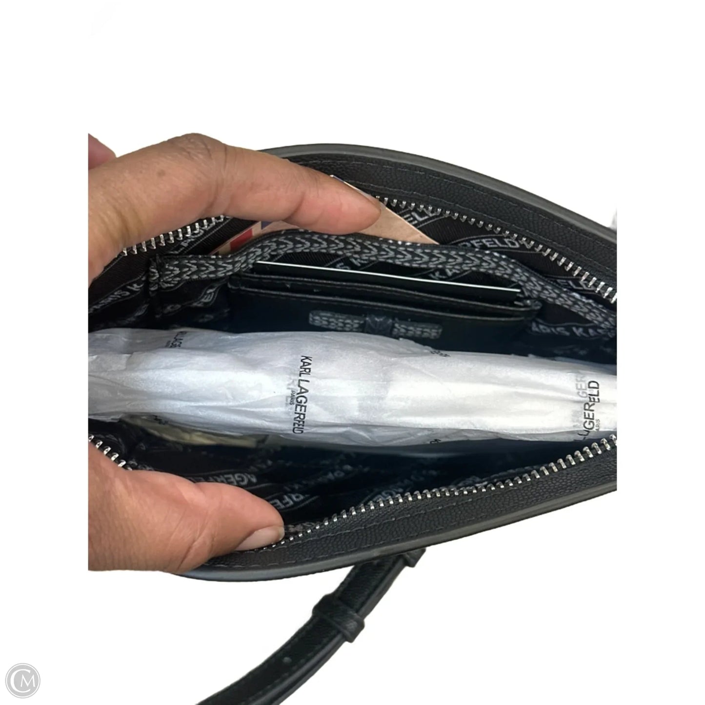 Crossbody Designer By Karl Lagerfeld, Size: Small