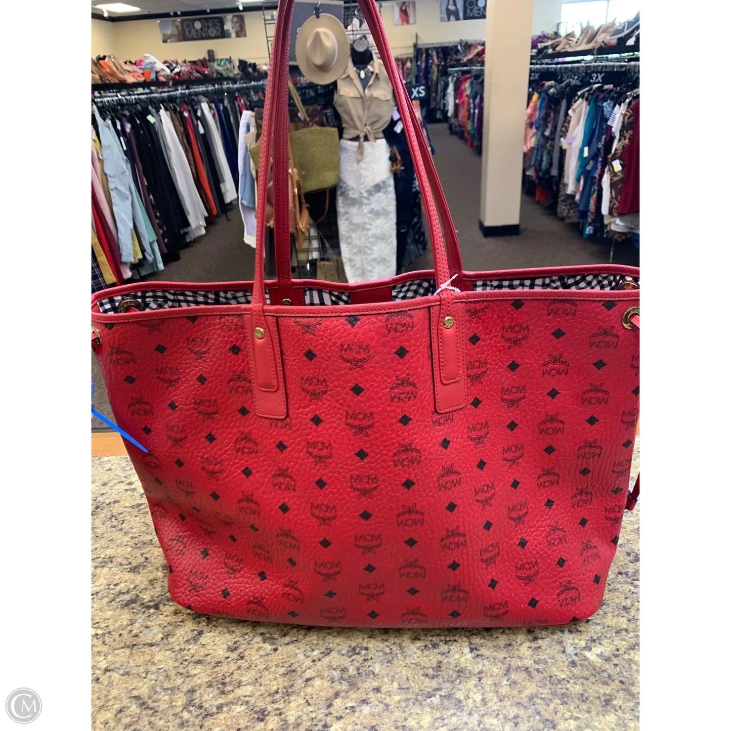 Handbag Luxury Designer By Mcm, Size: Large