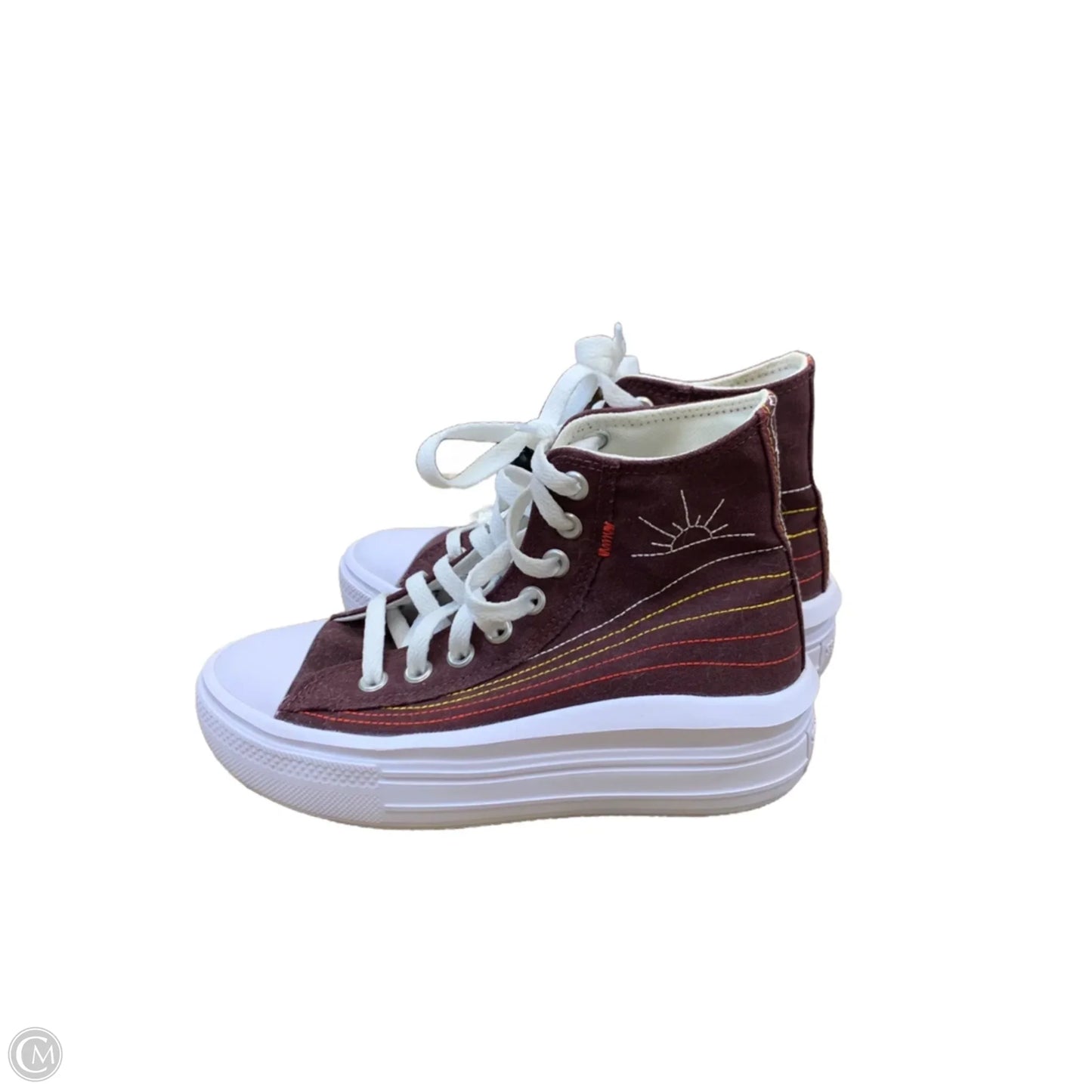 Shoes Sneakers Platform By Converse In Maroon, Size: 6