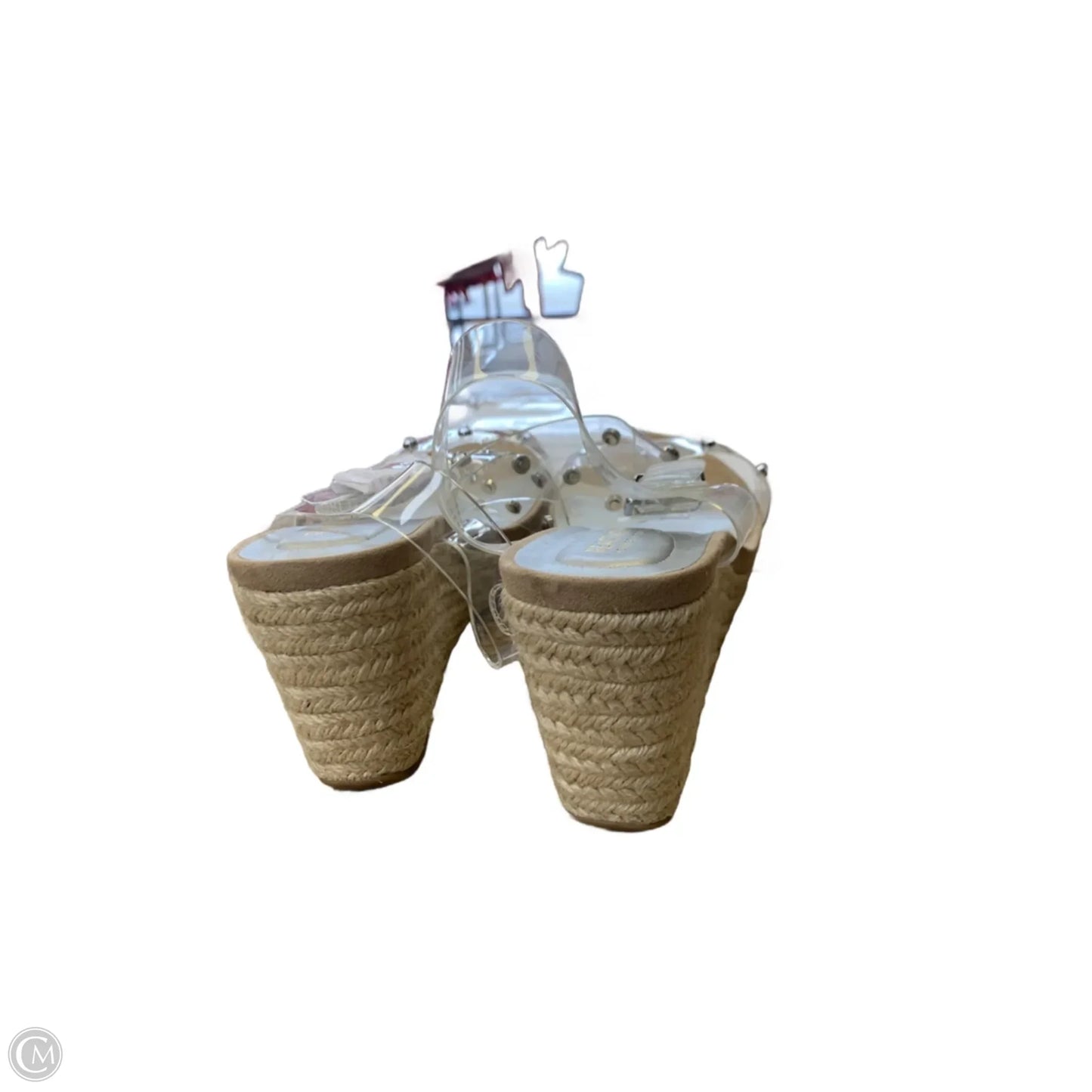 Sandals Heels Wedge By Kenneth Cole Reaction In Clear, Size: 11