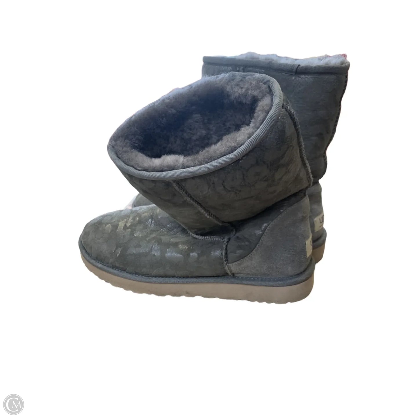 Boots Designer By Ugg In Grey, Size: 11