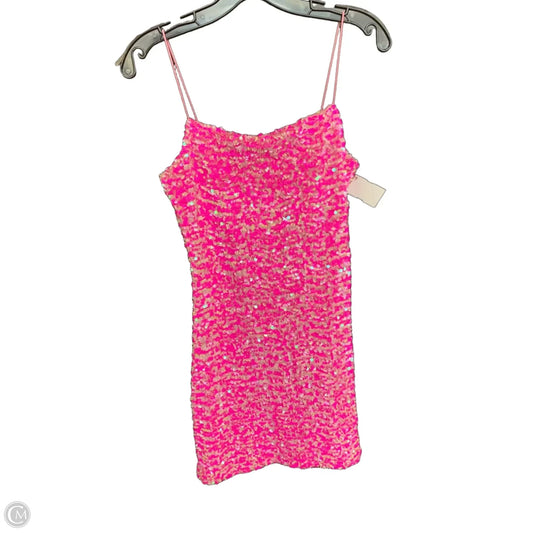 Dress Party Midi By Cmf In Pink, Size: M