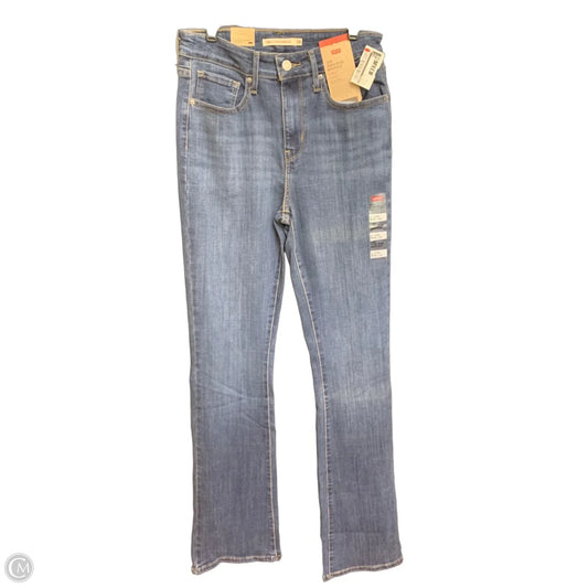 Jeans Boot Cut By Levis In Blue Denim, Size: 28
