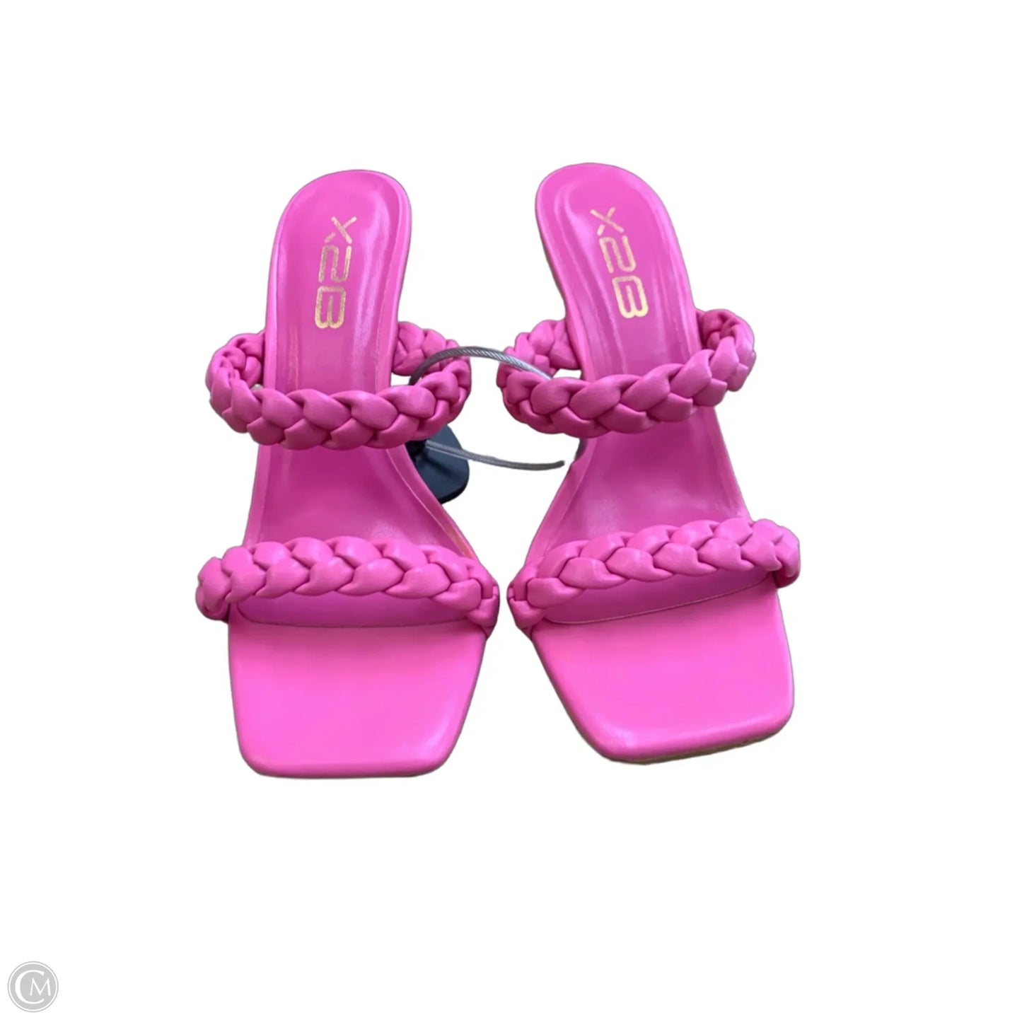 Sandals Heels Kitten By Cmf In Pink, Size: 7.5