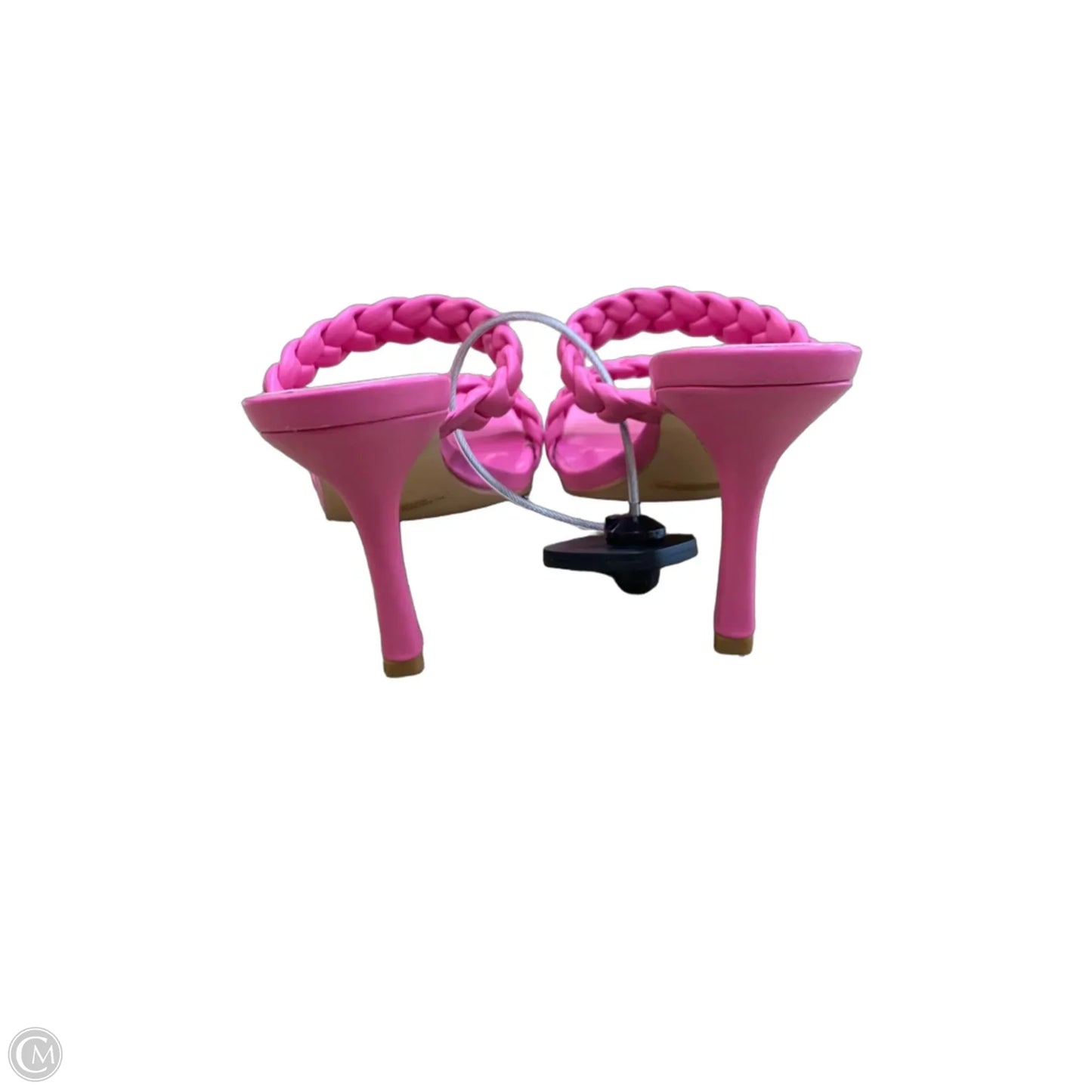 Sandals Heels Kitten By Cmf In Pink, Size: 7.5