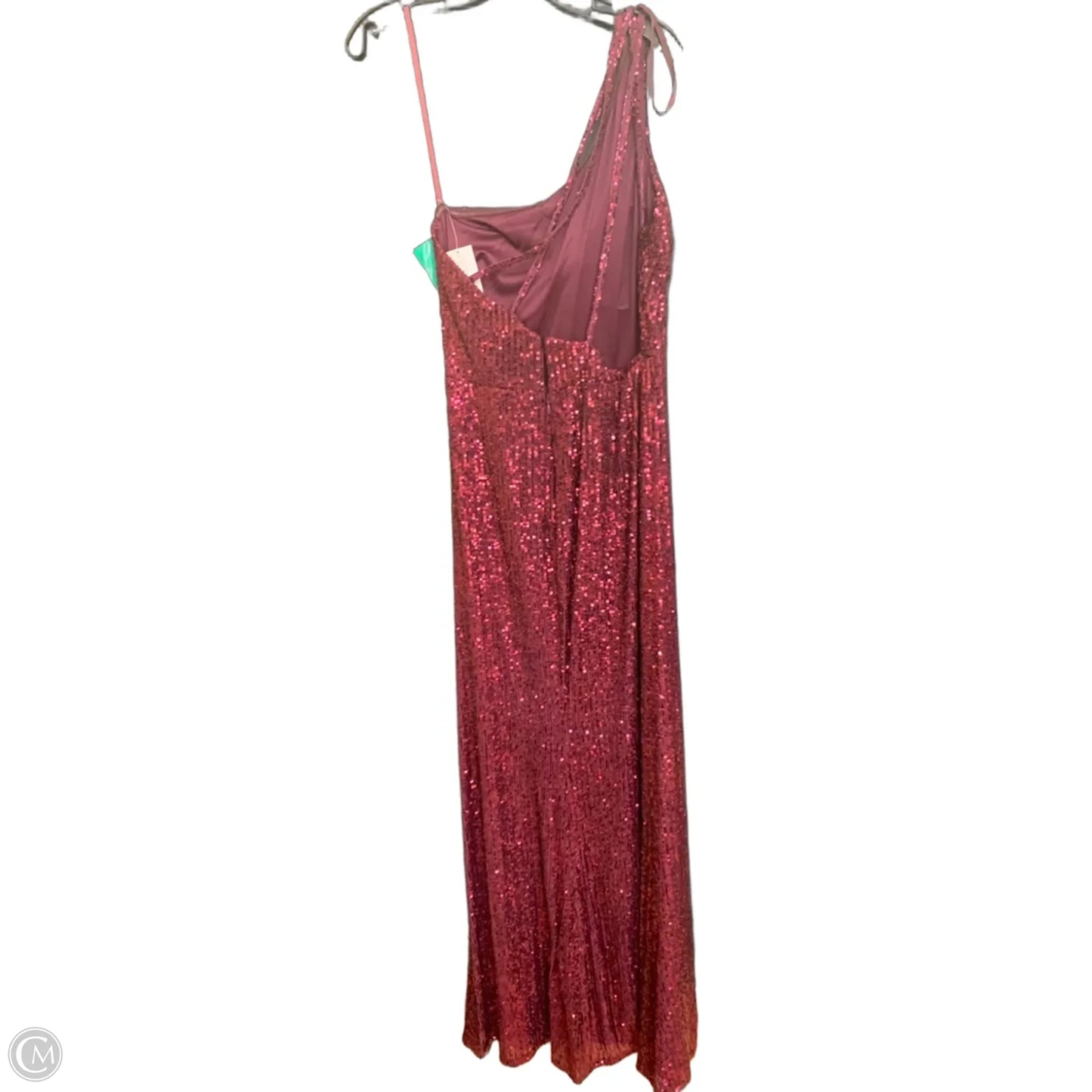Dress Party Long By Cmf In Maroon, Size: L