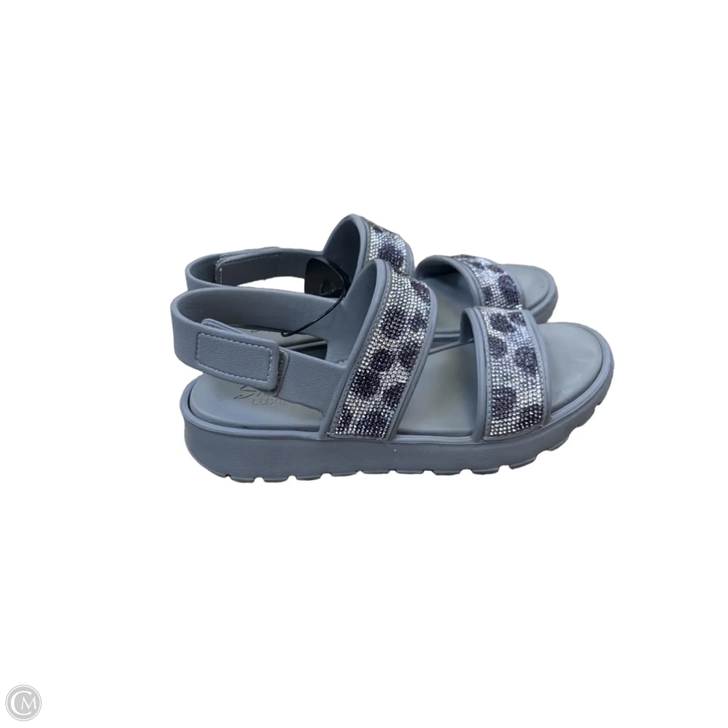 Sandals Flats By Skechers In Grey, Size: 8