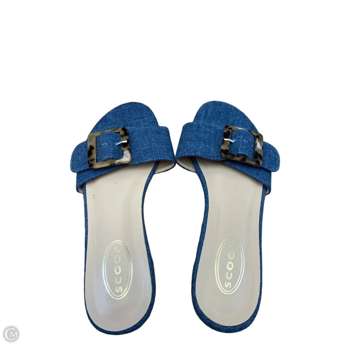 Sandals Flats By Scoop In Blue, Size: 9